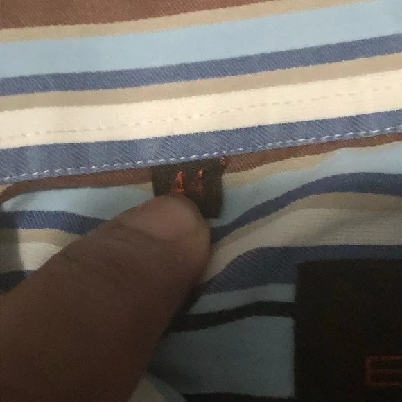 Etro Shirt Men's 44 Spa Via Spartaco Milano Italiana Button Down Striped Designe - Picture 3 of 5